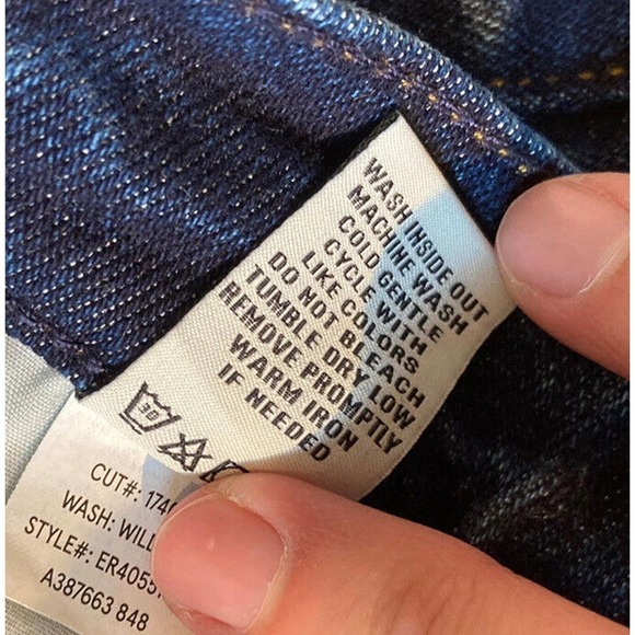 NEW Serra Retreat Roll Cuff Straight Leg Jeans Size 00 Women’s Blue - Picture 5 of 9